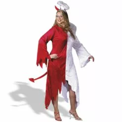 1/2 Devil, 1/2 Angel Plus Adult Costume