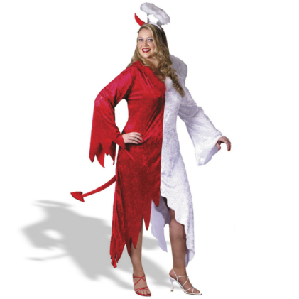 1/2 Devil, 1/2 Angel Plus Adult Costume 1 1/2 Devil, 1/2 Angel Plus Adult Costume