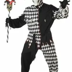 Evil Jester Plus Adult Costume