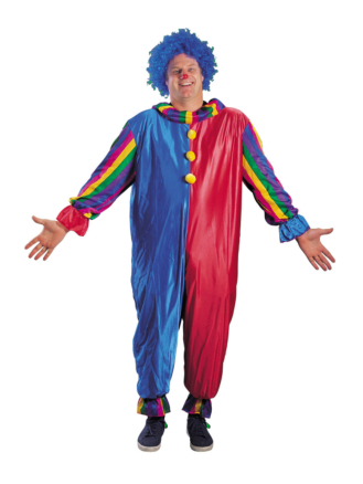 Happy Clown Adult Plus Costume 1 Happy Clown Adult Plus Costume