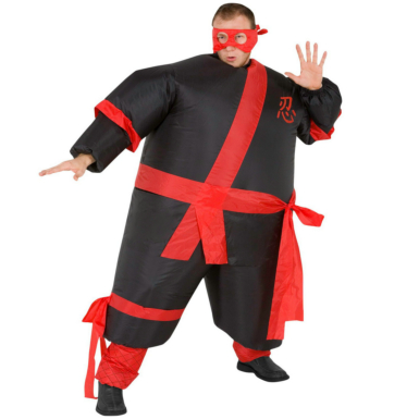Inflatable Ninja Adult Costume 1 Inflatable Ninja Adult Costume