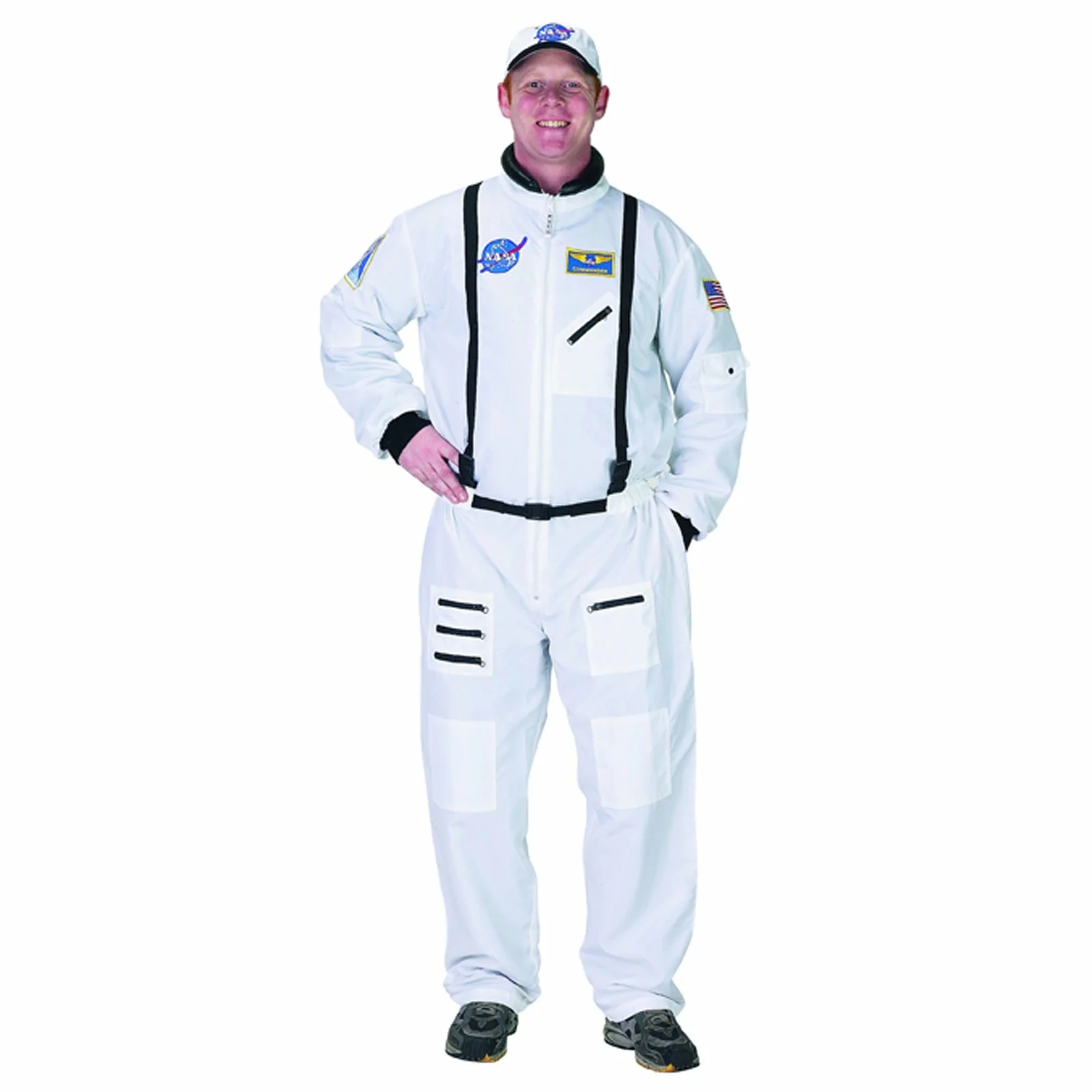 NASA Astronaut Suit White Adult Costume 1 NASA Astronaut Suit White Adult Costume