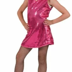 Pink Sequin Dance Dress