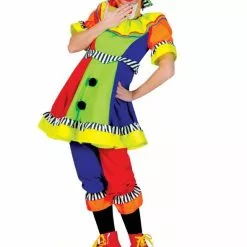 Spanky Stripes Clown Adult Costume