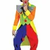 Spanky Stripes Adult Clown Costume