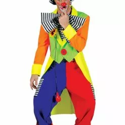 Spanky Stripes Adult Clown Costume