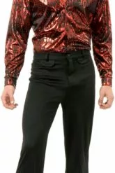Disco Shirt - Flame Hologram Adult Plus Costume