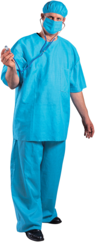 Doctor Dan Adult Plus Costume 1 Doctor Dan Adult Plus Costume
