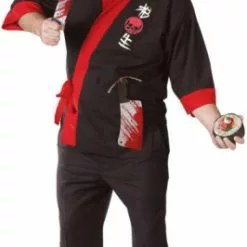 Psycho Sushi Chef Adult Plus Costume