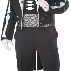 Day Of The Dead Groom Plus Adult Costume