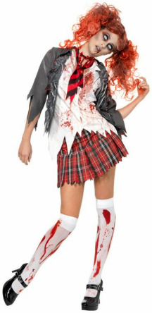 Highschool Horror School Girl Adult Costume 1 Highschool Horror School Girl Adult Costume
