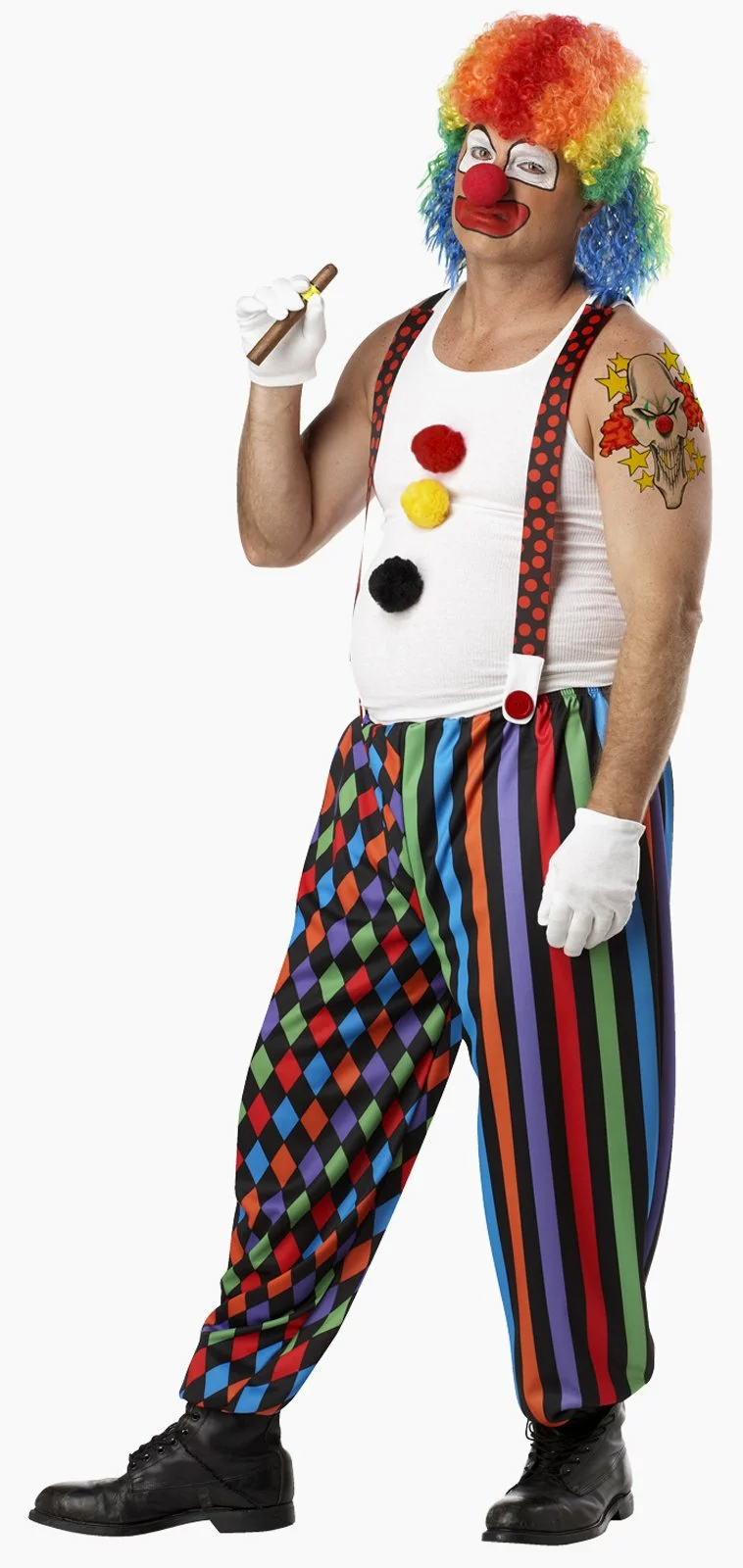 Cranky The Clown Adult Plus Costume 1 Cranky The Clown Adult Plus Costume